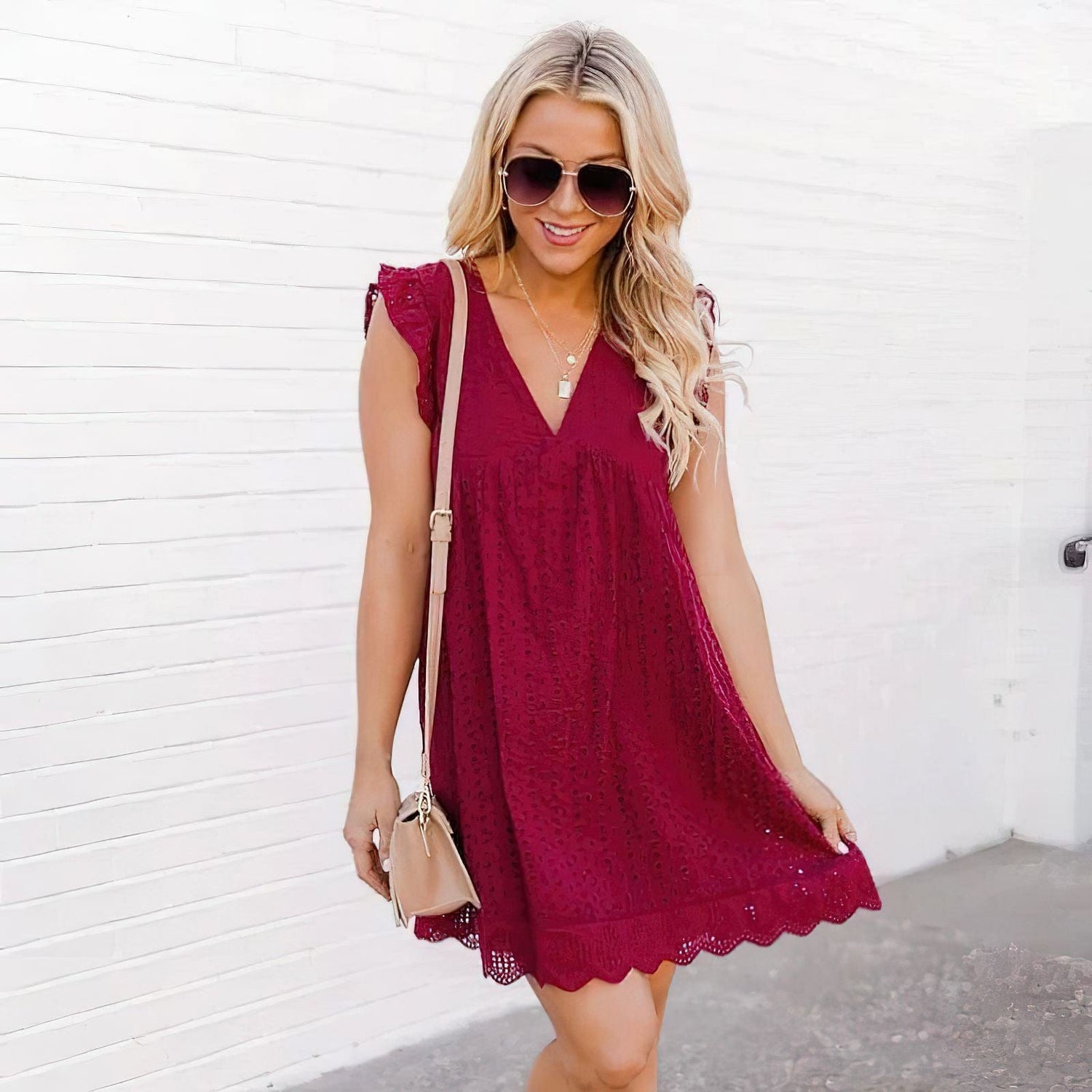 Lively® Vêtements été Rouge / XS Robe d'été 2 en 1 | Lively®